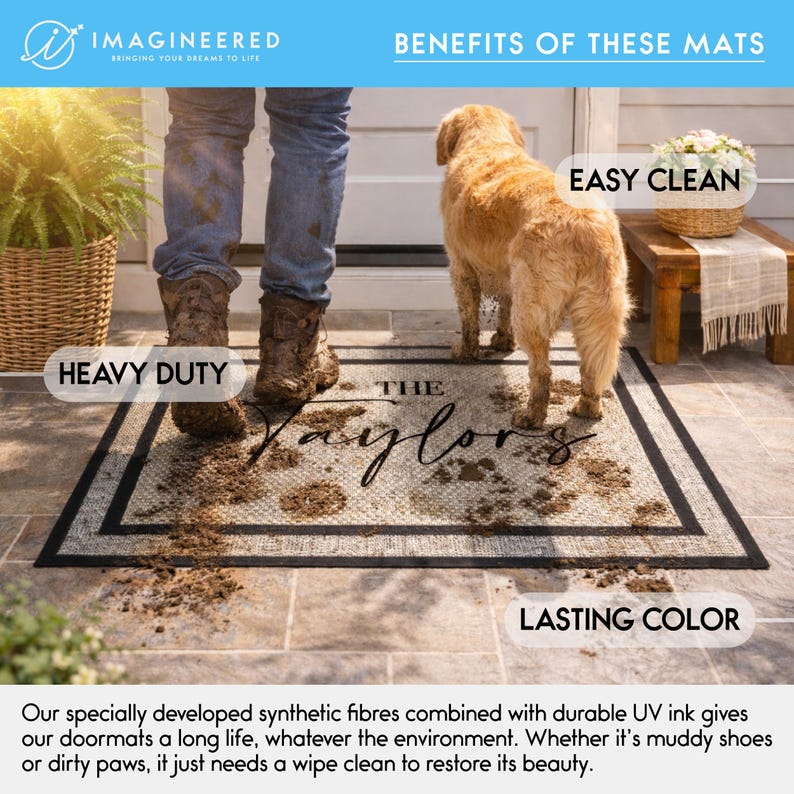 Roll For Initiative Outdoor Mat - Gaming Doormat - Dungeons And Dragons - DnD Mat - Custom Outdoor Welcome Mat - Washable Outdoor Rug image 3