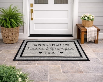 Custom Last Name Welcome Mat, Waterproof Front Door Mat