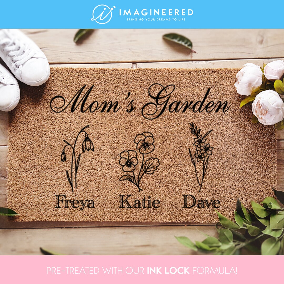 Mom's Garden Birth Flower, Personalized Mother's Day Gift, Birth Month ...