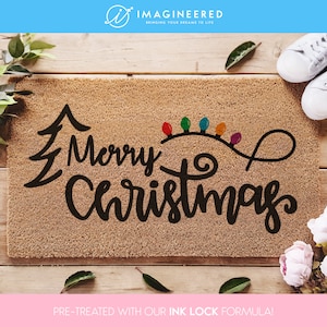 Tapete de Natal para Porta de Entrada - Tapete de Boas-Vindas de Natal - Tapete Festivo de Feliz Natal para Porta de Entrada - Decorações Festivas para Varanda - Festas de Natal - Presentes para a Família