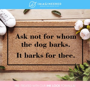 Custom Welcome Dog Mat - Personalized Dog Gift - Funny Welcome Mat Dog - Custom Dog Gift - Dog Breeds - Dog Door Mat - Dog Welcome Doormat