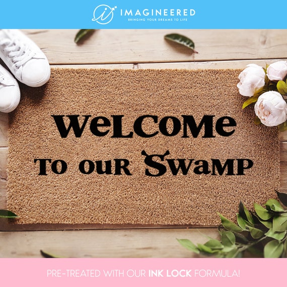 Shrek Welcome to Our Swamp Doormat Coir Welcome Mat Housewarming