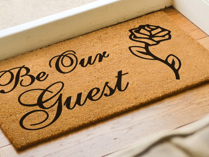 Be Our Guest Disney Doormat Disney Mat Disney Home Etsy UK