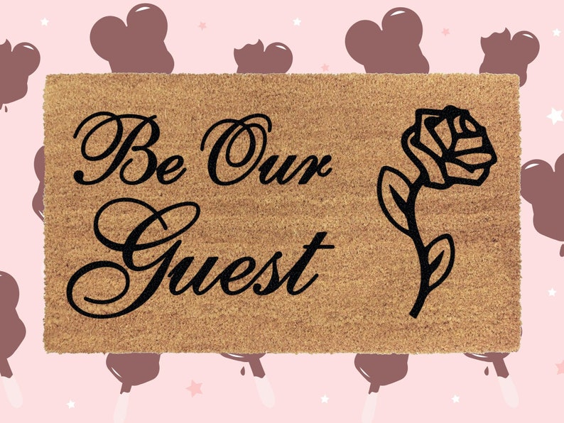 Be Our Guest Disney Doormat Disney Mat Disney Home Etsy UK