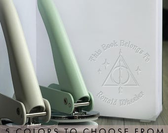 Choose Your Colour Embosser, Custom Embosser In 5 Colours, Perfect Gift For Book Lovers, Unique Gift For People Who Love Books, Custom Made