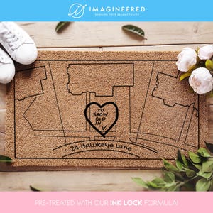 WandaVision Map Fußmatte - Wanda und Vision Home Map - Marvels Geschenke für Männer - Marvels Geschenke für Frauen - Paargeschenke - Zum alt werden