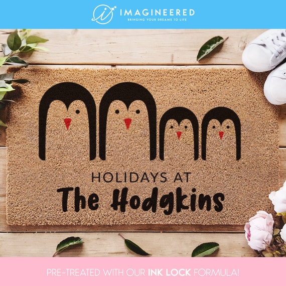 Holiday Door Mat - Cute Christmas Doormat - Funny Holiday Rug - Christmas Welcome Mat - Christmas Decor - Holiday Decor