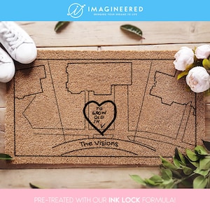WandaVision Home Map - WandaVision Map Fußmatte - Wanda And Vision Fußmatte - Marvels Geschenke für Männer - Marvels Geschenke für Frauen - Marvel Geschenke