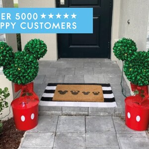 Welcome Grinch Doormat - Funny Christmas Rug - Christmas Grinch Decorations - Christmas Mat - Funny Porch Decorations - Holiday Decorations image 2