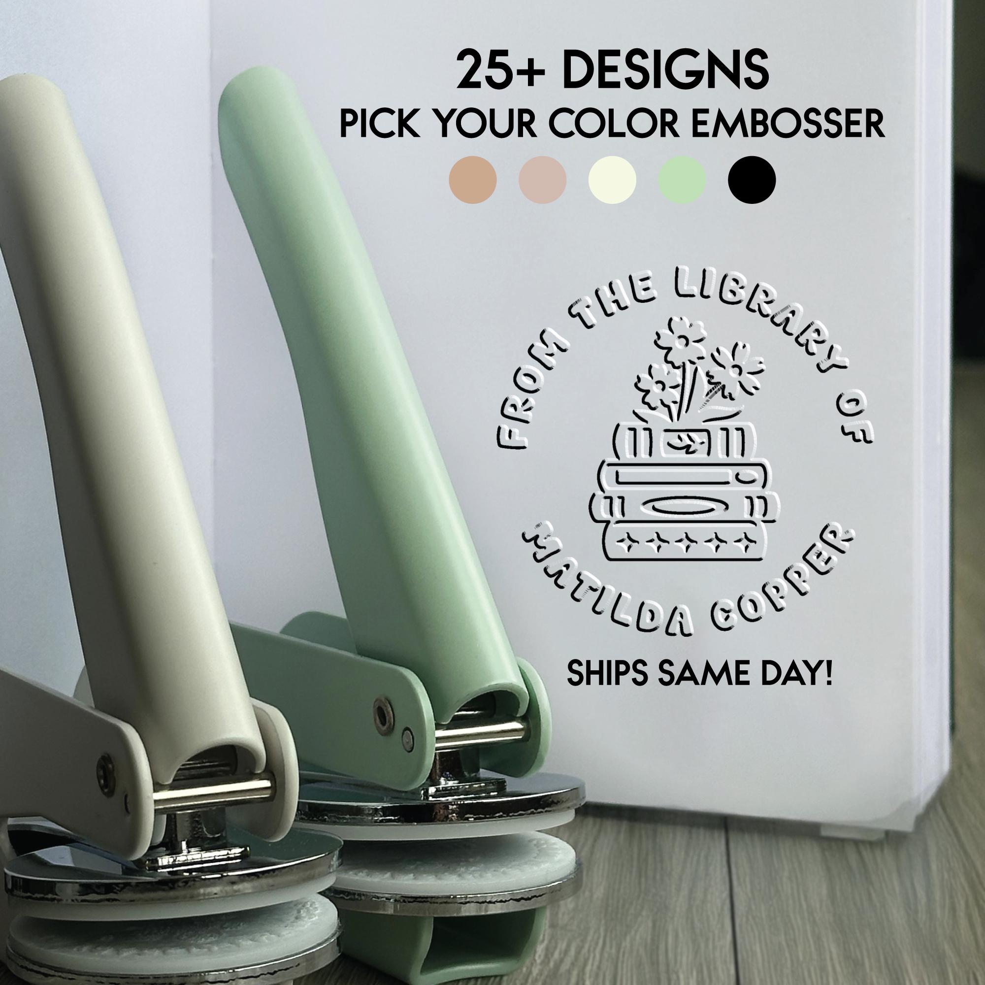 For You And A Friend, Custom Book Embosser, Book Embosser, Custom Ex Libris Stamp, Personalized Library Mark, Ideal Gift for Book Lovers