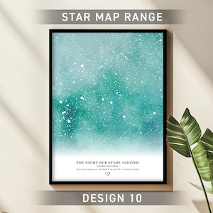 Custom Star Map Print, Night We Met Anniversary Gift, Night Sky Print, Star Map Poster, Wedding Gift, Constellation Print, Personalised Gift