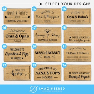 There's No Place Like Grandparents House, Grandparent Gift Mat, Nana And Papa, Grandma And Grandpa, Grandma And Grandad, Nanny And Grandad image 3