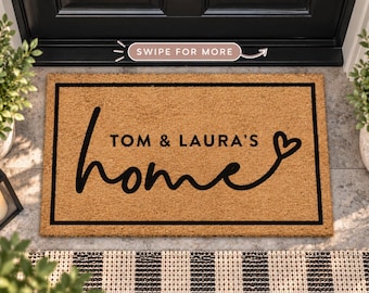 Personalized Doormat, Create Your Own Custom Welcome Mat, Custom Coir Front Door Mat