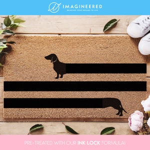 Long Dachshund Doormat - Weiner Dog Doormat - Custom Doormat - Welcome Mat - Cute  Dog Breed - Home Decor- Funny Doormat