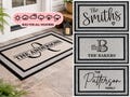 Custom House Name Entrance Rug, All Season Welcome Mat