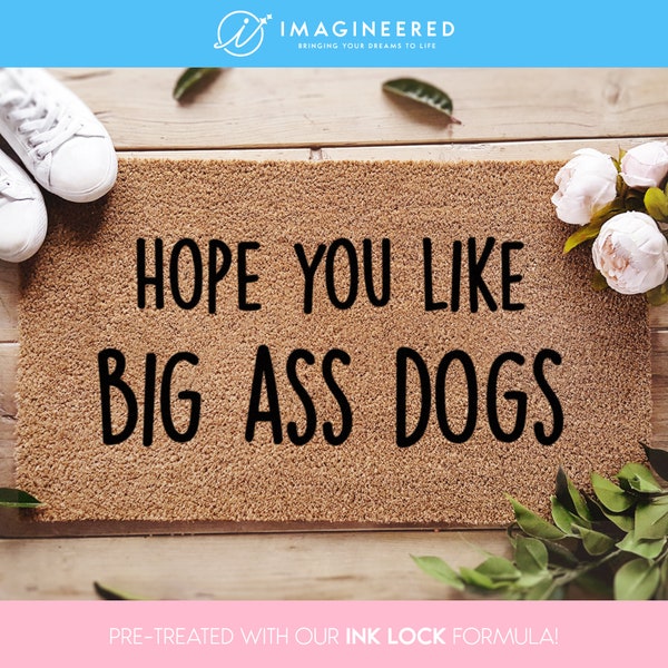 Spero ti piaccia lo zerbino per cani dal culo grosso - divertente tappetino di benvenuto - tappetino per porta in fibra di cocco - decorazione per la casa - regalo di inaugurazione della casa