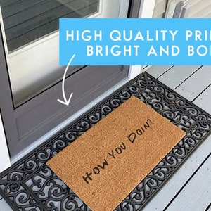Custom Vintage Vibe Mid Century Modern Door Mat - Unique Retro Front Door Mat - Geometric Retro Entryway Doormat - Retro Home Decor Rug image 6