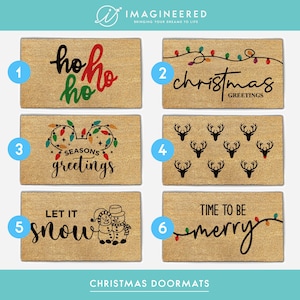 Christmas Doormat Decor - Gift For Men - Gift For Women - Christmas Gift - Custom Door Mat - Santa - Festive Welcome Mat - Doormat Christmas