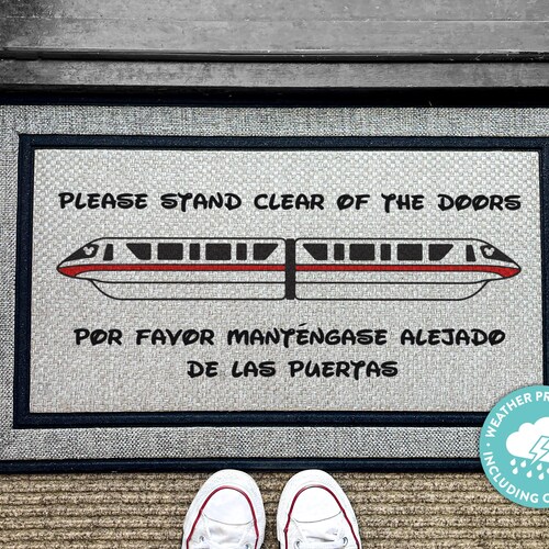 Disney Parks Monorail Doormat Disney Mat Etsy