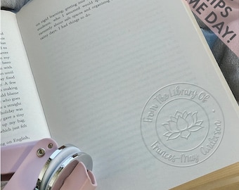 Book Embosser For Stamping Books, 5 Different Colours To Choose From, Perfect Gift For Book Lovers Same Day Shipping Book Embosser