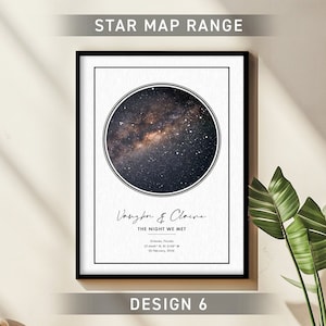 Cuando dije que sí: mapa de estrellas personalizado, regalo de aniversario de fecha especial, impresión de cielo nocturno, póster de mapa de estrellas, regalo de boda, impresión de constelación