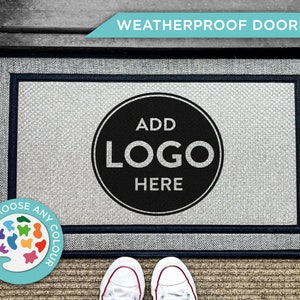 Custom Logo Doormat - Outdoor Personalized Rug - Customized Doormat - Washable Custom Rug - Personalized Door Mat - Welcome Rug - Realtor