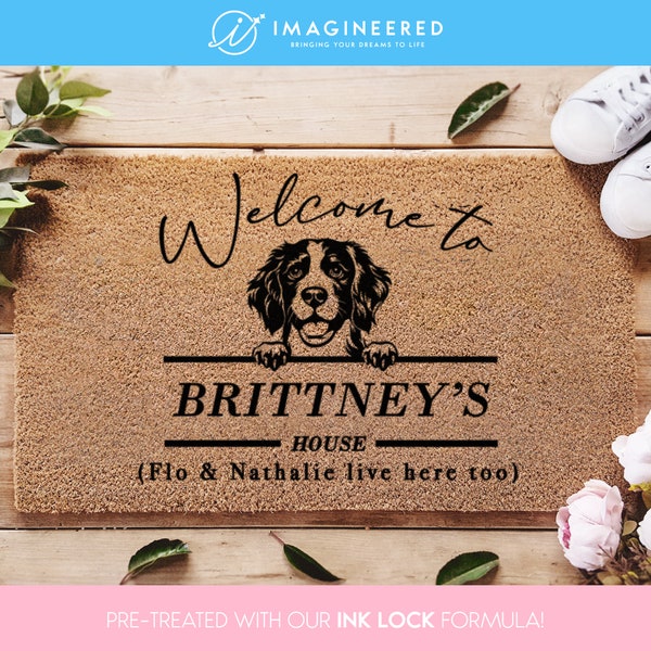 Customizable Pet Mat for Your Home - Custom Welcome Mat - Custom dog doormat - Personalized Dog Doormat - Personalize Your Entryway