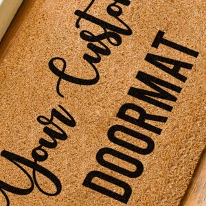Personalized Doormat - Custom Door Mat - Customized Doormat - Personalized Rug - Custom Rug - Housewarming Gift - Welcome Door Mat image 3