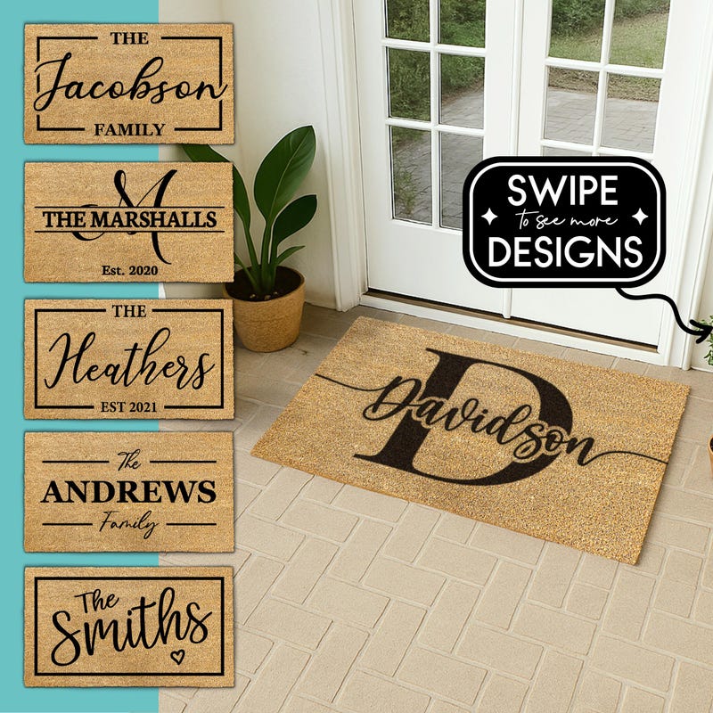 Monogram Mat Monogrammed Door Mat - Etsy
