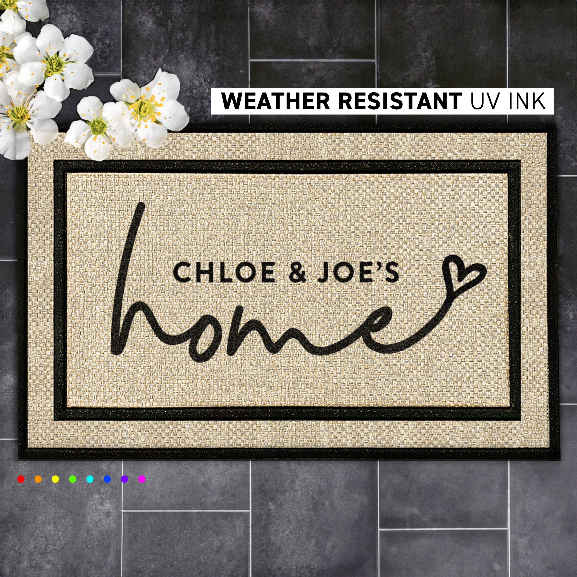 Infinity Custom Mats™ All-Weather Personalized Door Mat - STYLE: WILLI 