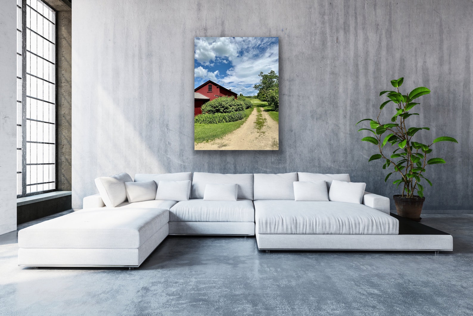 Pop of Color Country Living Wall Art Old Barn Prints Etsy