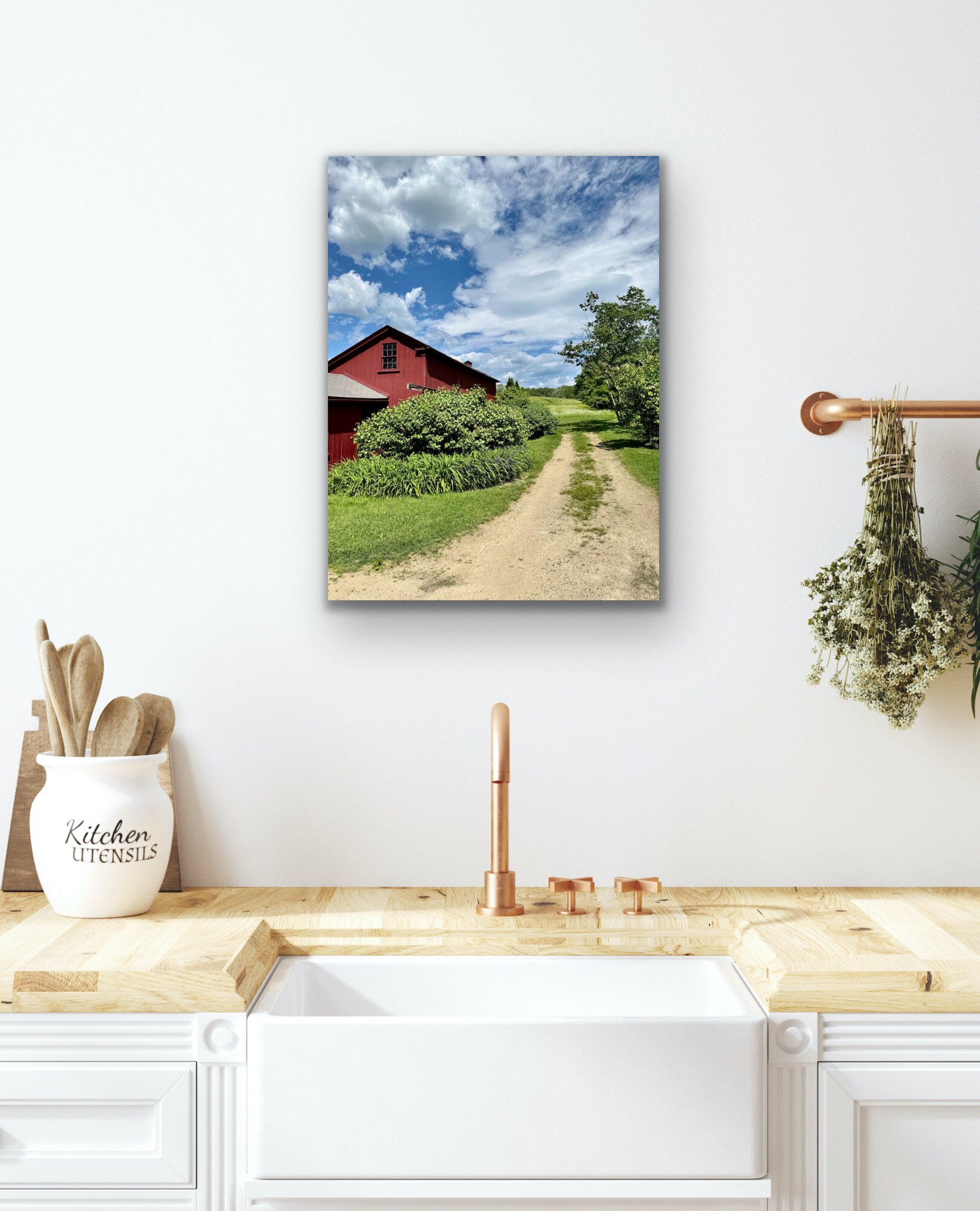 Pop of Color Country Living Wall Art Old Barn Prints Etsy