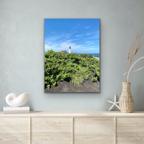 Just A Peek Portland shops Head Light Maine Coastal Living Wall Art Beach House Decor