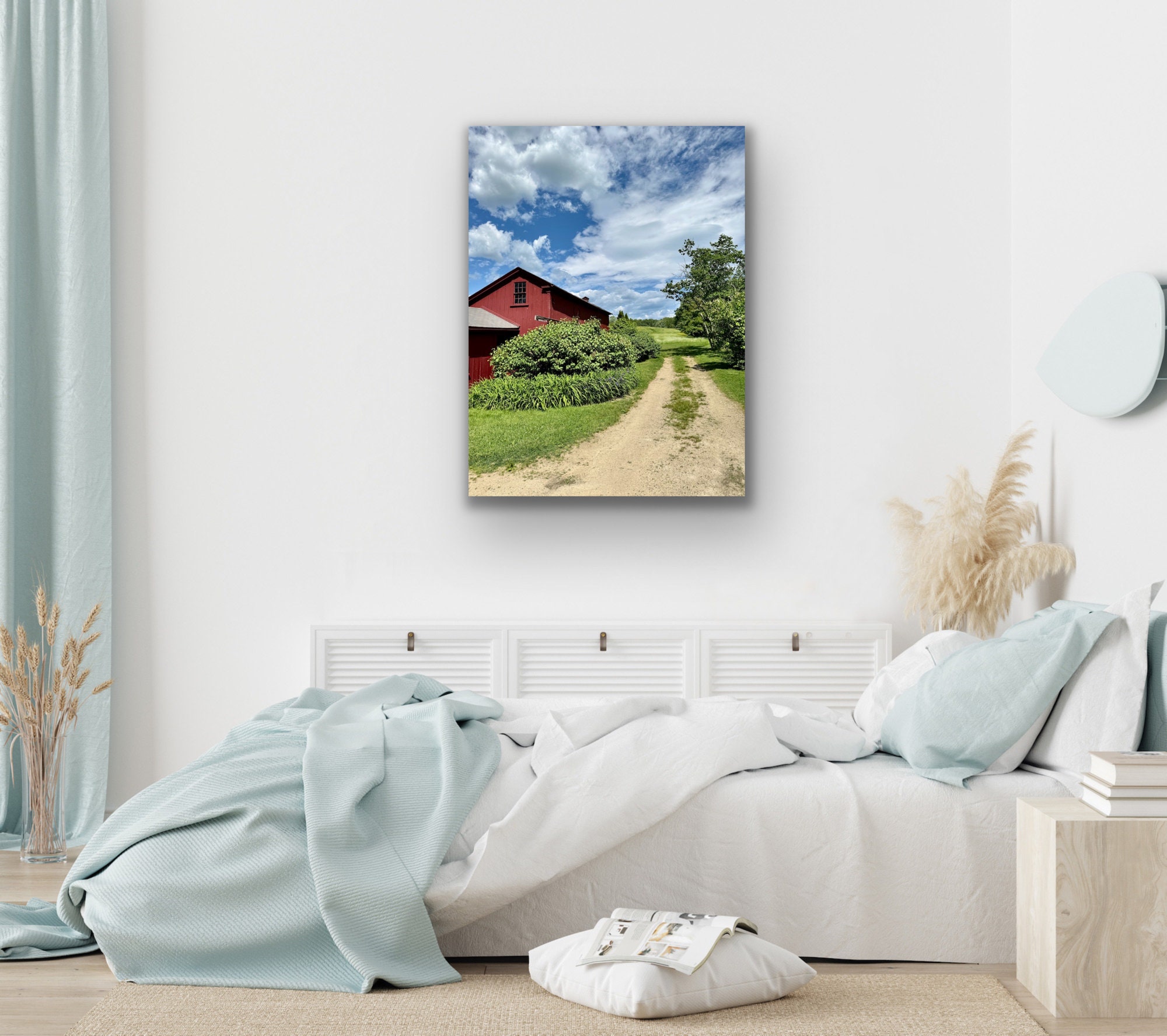 Pop of Color Country Living Wall Art Old Barn Prints Etsy