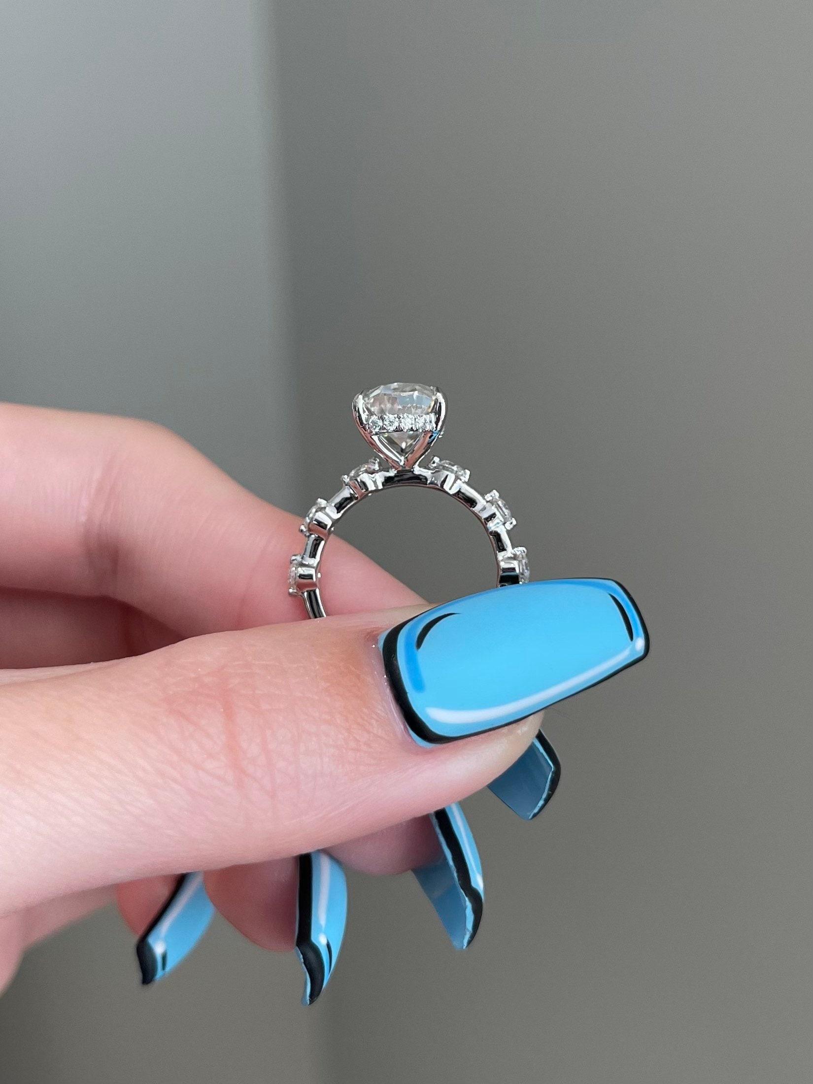 18k ❣️最高級ペアシェップモアサナイト2ct リング 【公式通販】