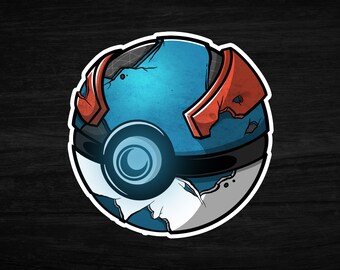 3" Grunge Great Ball, Vinyl Die-Cut Sticker, Laptop Sticker, Water Bottle Sticker