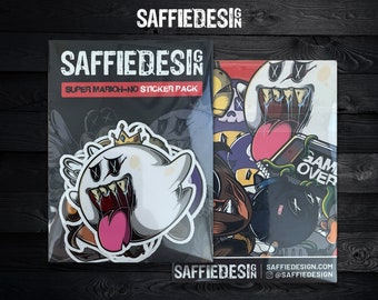 3" Super MariOH-NO Sticker Pack (6 stickers) Laptop Sticker, Water Bottle Stickers