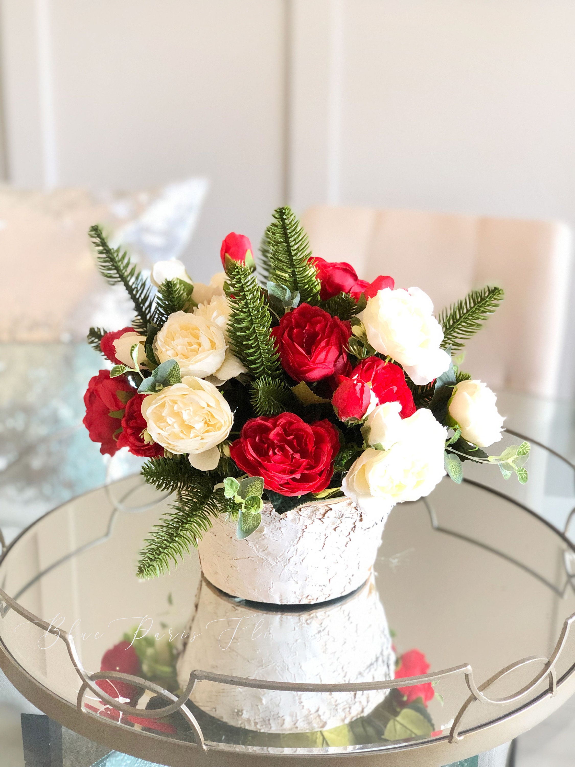 Artificial Flower ArrangementChristmas Faux Etsy