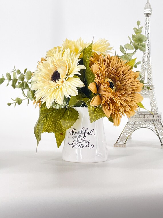 Fleurs Séchées 10 Tournesols Artificiels - Tige Unique 36cm - Décoration Maison Mariage Tournesol Artificiel Action