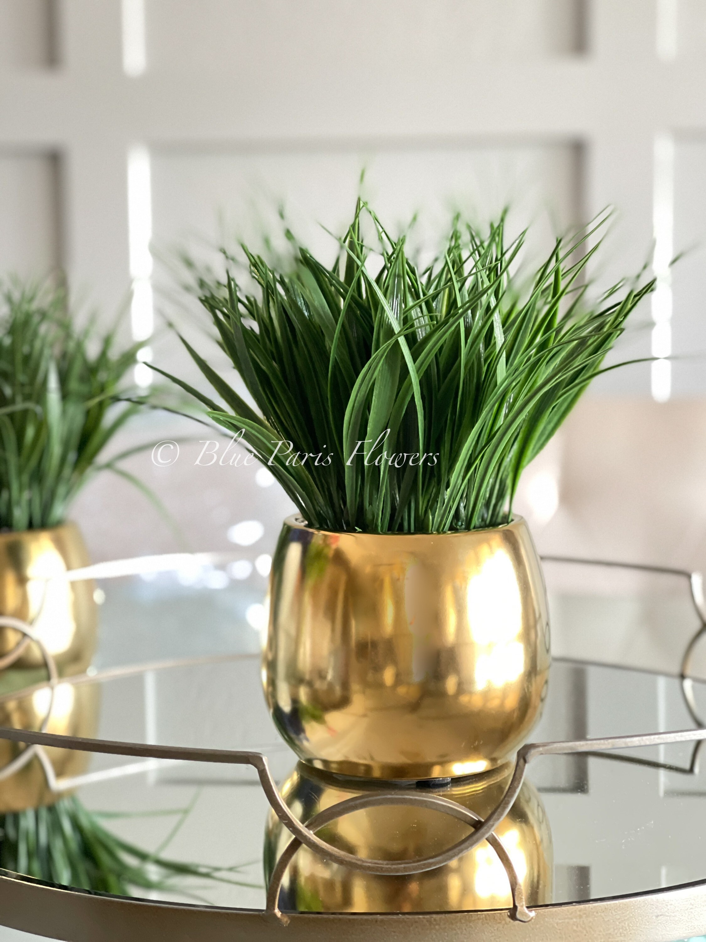 Green Medium Tall Grass Arrangement Artificial Faux Etsy