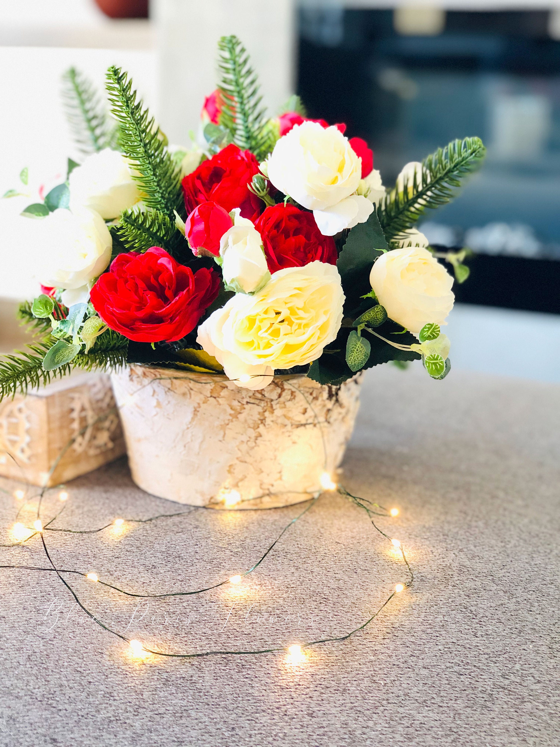 Artificial Flower ArrangementChristmas Faux Etsy