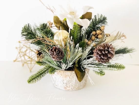 Weihnachten knstliche Blume Arrangement-Weihnachten Faux Herzstck- Weihnachten geflschte Blumen Herzstck-Weihnachts-Geschenk-Dekor - Etsy  sterreich