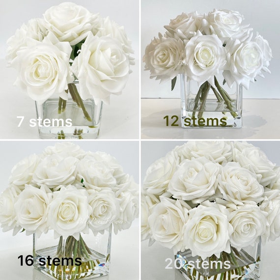 Cama individual Cindy, blanca, decoraciones florales, sencilla y
