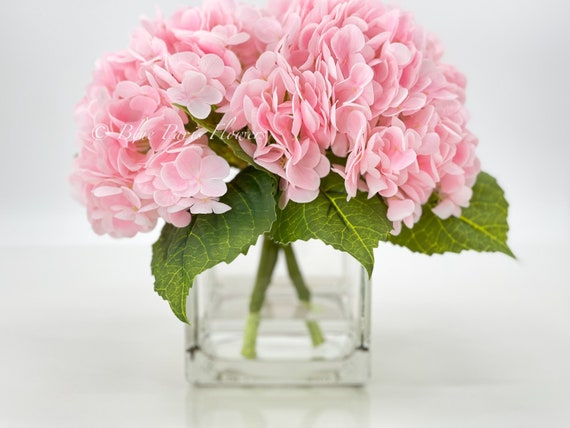 Image of Pink sensation hydrangea in vase