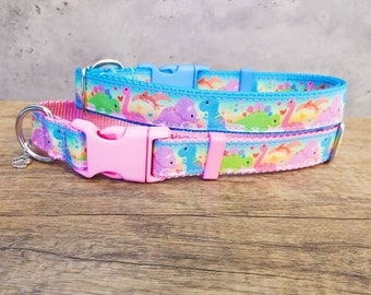 Dinosaur Dog Collar, Dino Dog Collar, Dinosaur cat Collar, Cute Dog Collar, Dino Cat Collar, Spring dog collar , Spring cat collar