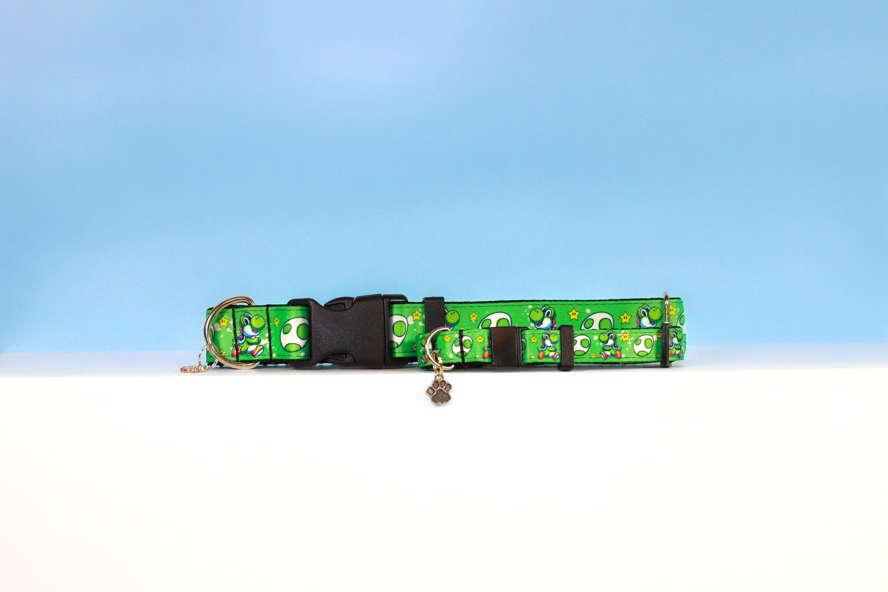 Yoshi Dog Collar: Super Mario Bros. Inspired Pet Collar