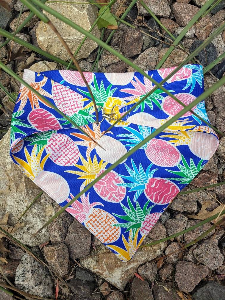 Hawaiian Dog Bandana Clip on dog bandana Hawaii Hawaiian Etsy