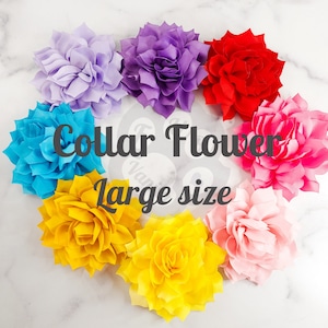 Dog Collar flower, Collar flower, Flower for dog collar, Large collar flower , Pet accessories, BIG, Full and FLUFFY !