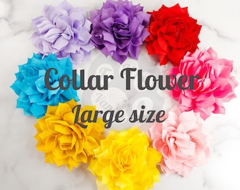 Dog Collar flower, Collar flower, Flower for dog collar, Large collar flower , Pet accessories, BIG, Full and FLUFFY !