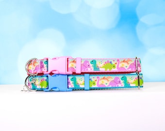 Dinosaur Dog Collar: Heavy Duty Nylon Dino Cat Collar
